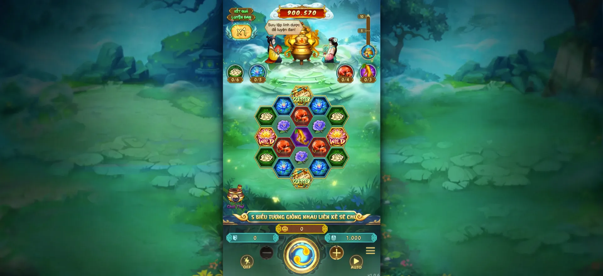 Trải nghiệm giao diện hoành tráng của slot game